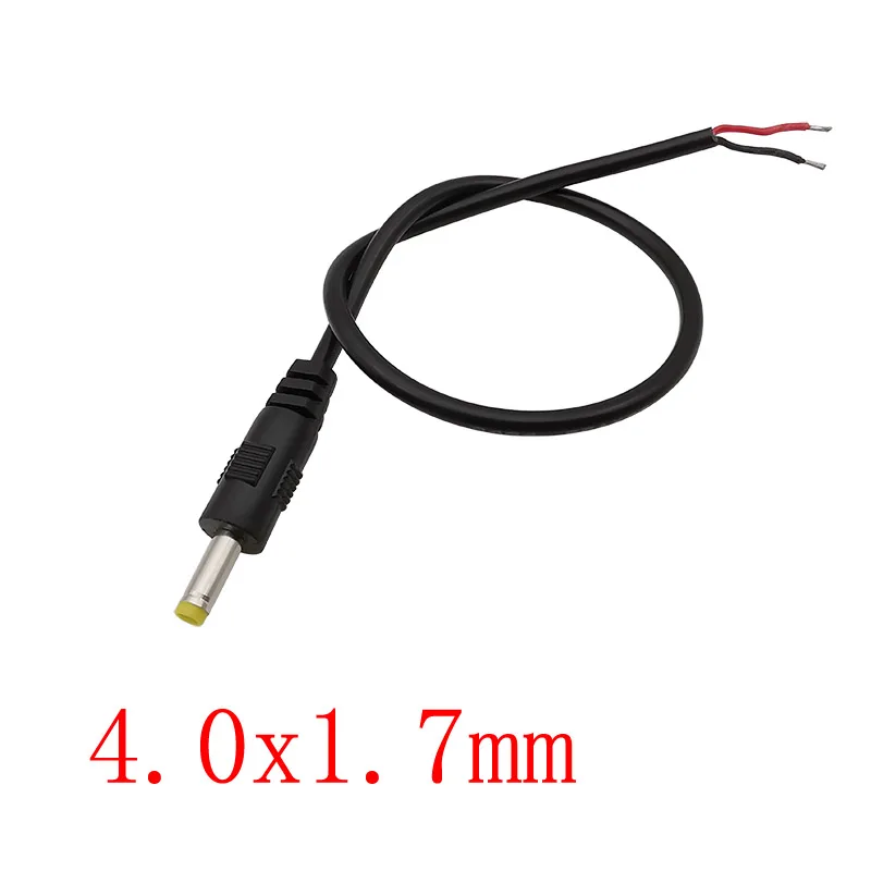 

4.0x1.7mm DC Power Male Plug Pigtail Cable Connector DC Cable 4.0 x 1.7mm Plugs Power Charging Extension Cord Wires 30CM