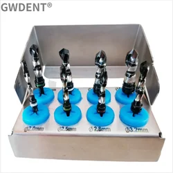 8pcs/lot Dental Implant Drills Kit Lance Pilot Drills Maxillary Sinus Lift Surgical Implant System Burs Dental Tools
