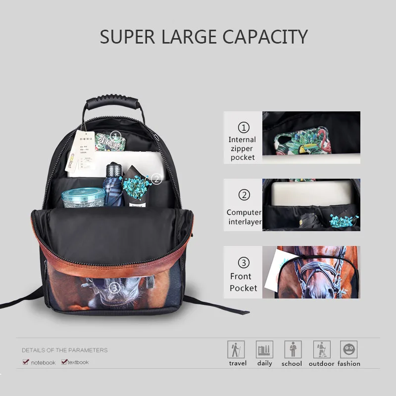 حقيبة ظهر مخصصة مقاس 17 بوصة للمراهقين والبنات والأطفال حقائب مدرسية للنساء والرجال حقيبة ظهر للكمبيوتر المحمول للأطفال