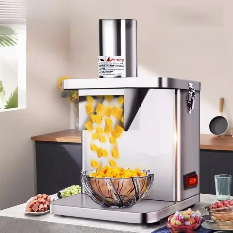 Automatic multi-function vegetable cutter fruit and vegetable slicer commercial household carrot granule slicer 250W