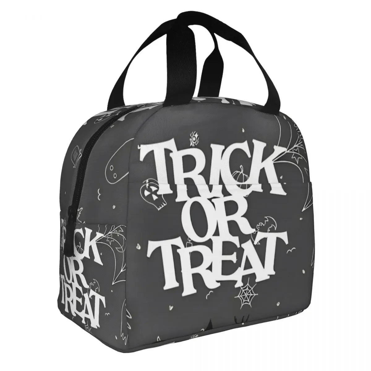 Trick Or Treating Lunch Bag Leakproof Cute Halloween Pumpkim Ghost Meal Container Cooler Bag Tote Lunch Box Work Travel Food Bag