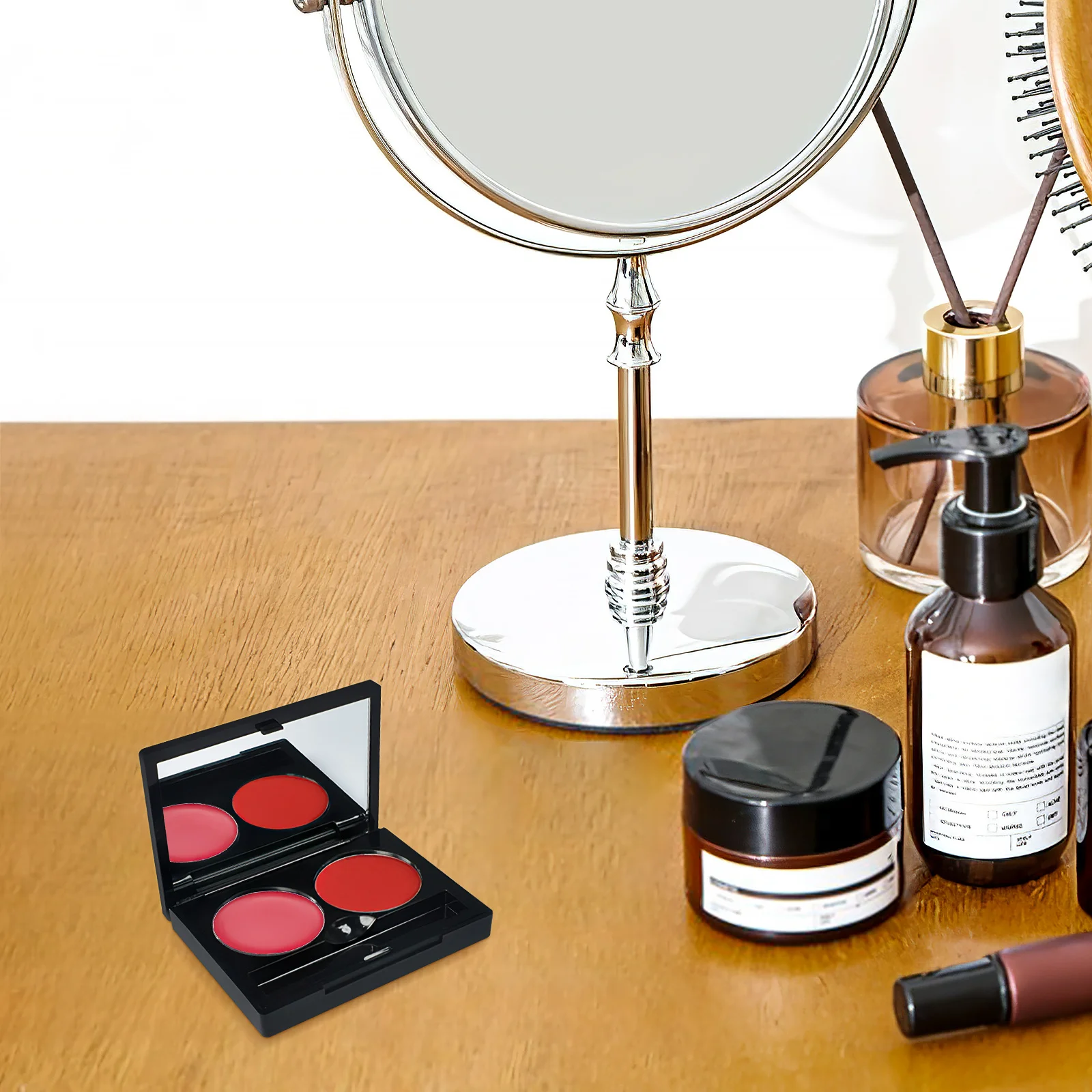 

3Sets Eyeshadow Cases Empty Containers Customizable Makeup Holders for Pigments Pressing Lipstick Melting Foundation