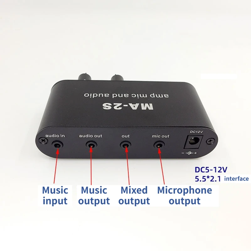 SOTAMIA Dynamic Microphone Condenser Microphone Pickup Amplifier Preamp Audio Music Accompaniment Mixing Board DC12V
