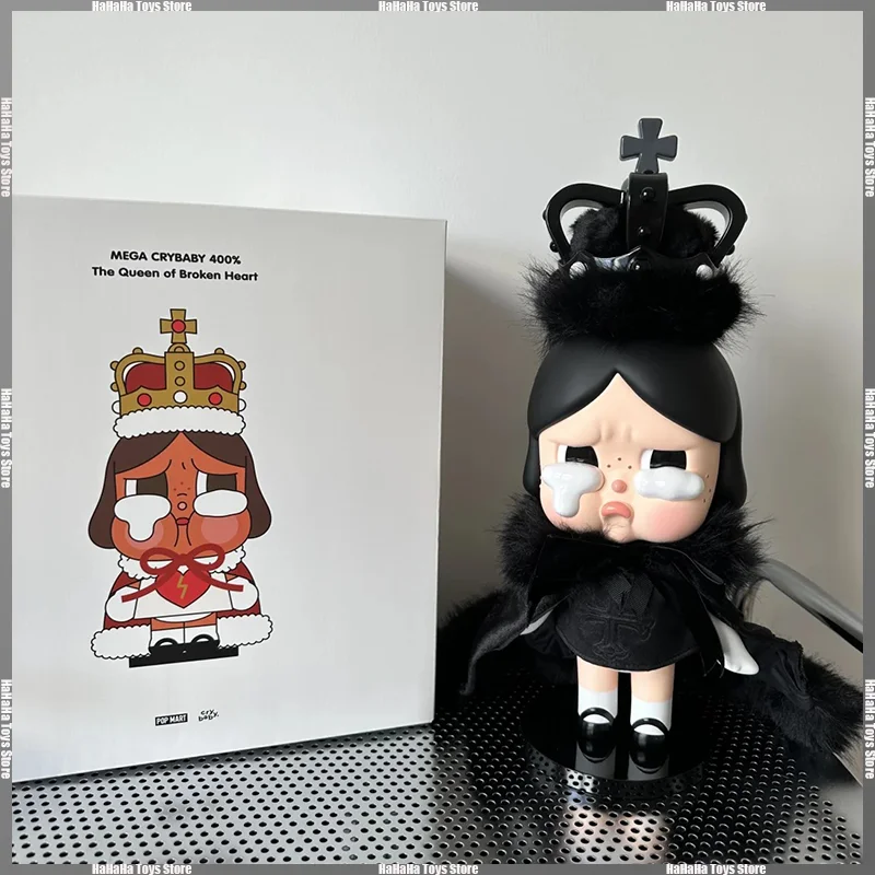 Genuine 400% Limited Edition Mega Crybaby The Queen Of Broken Heart Collection blind Box Figure Kawaii Home Decor Model Gift