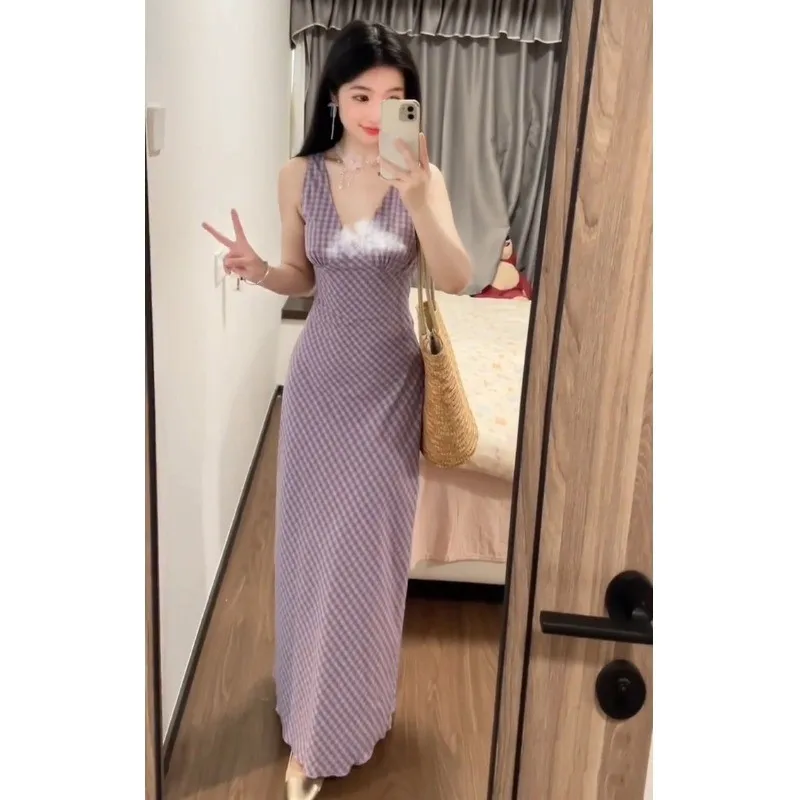 Sukienki Bez Rękawów Damskie Sukienka Letnia w Stylu Milkmaid Poliester Wycięcia Ramiączka Sznurkowe Ramiączka Spaghetti Dekolt w Serek Bardzo Krótka Elegancka