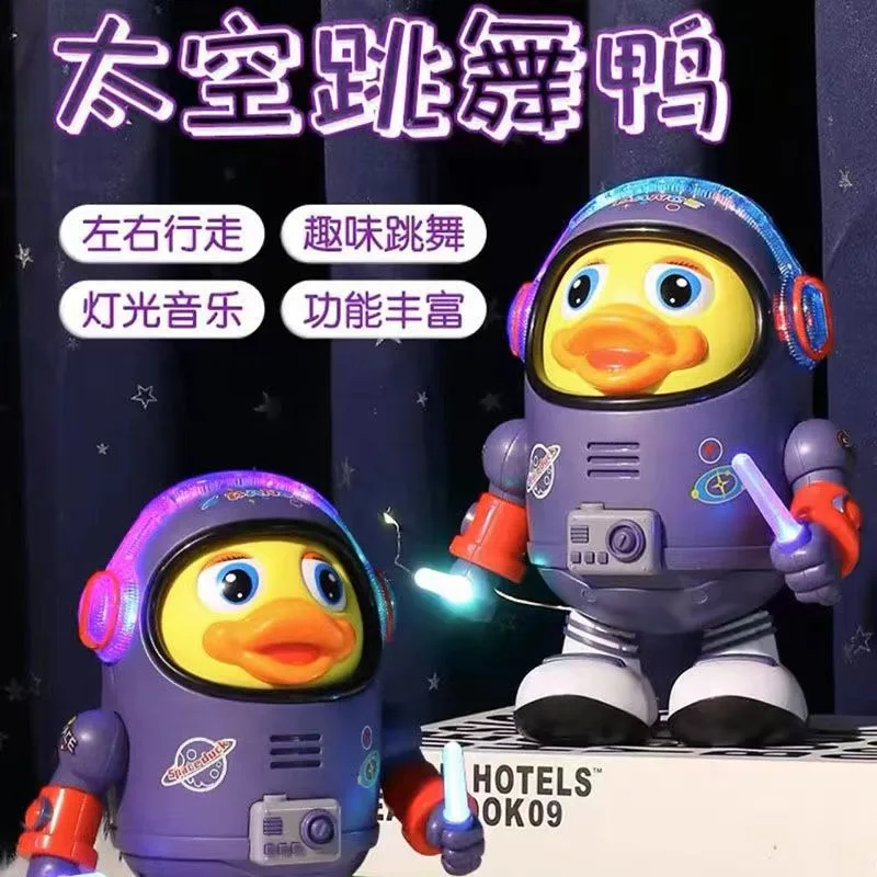 لعبة بطة مساحة الرقص الموسيقية مع أضواء LED - لعبة تعليمية تفاعلية لتعزيز الدماغ للأطفال الصغار هدية عيد الميلاد #6