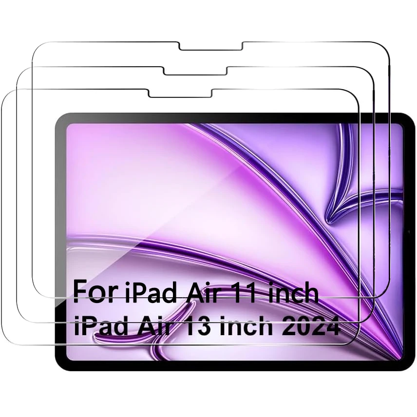 1-3pcs Screen Protector Tempered Glass For iPad Air 11 13 inch 2024 A2899 A2900 A2903 A2904 Full Coverage Tablet Film