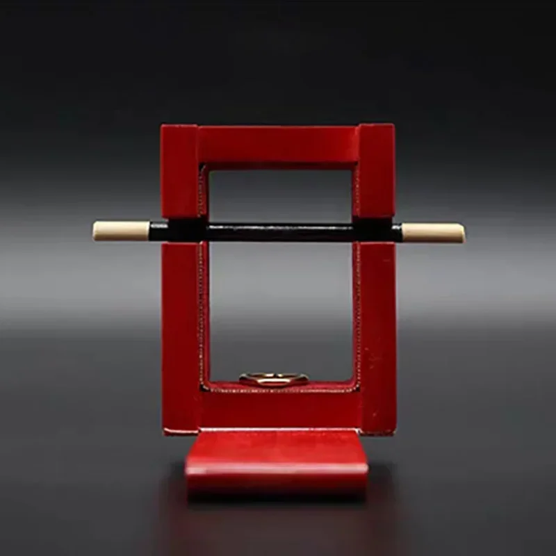 Caja misteriosa de madera para escenario, varita para trucos de Magia, anillo para penetrar, primer plano, mentalismo callejero, ilusión de Magia, predicción, truco
