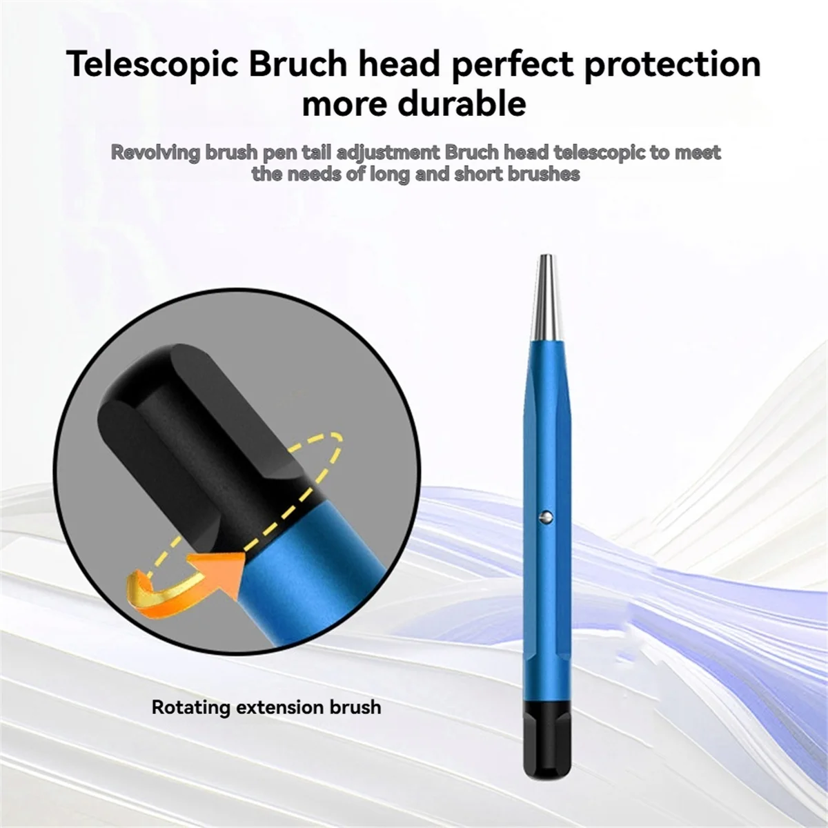 N18R ساعة فرشاة إزالة الصدأ القلم الألياف الزجاجية أداة تلميع نظيفة ساعة جزء الصدأ والخدش إزالة أداة إصلاح الأزرق