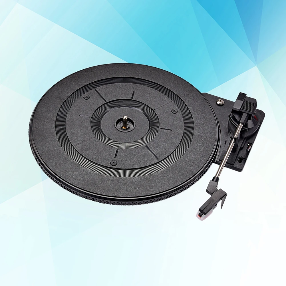 

Vintage 28Cm Portable Vinyl Record Player Turntable Cartridge Stylus Built-In Preamp Adjustable Counterweight Durable Plastic
