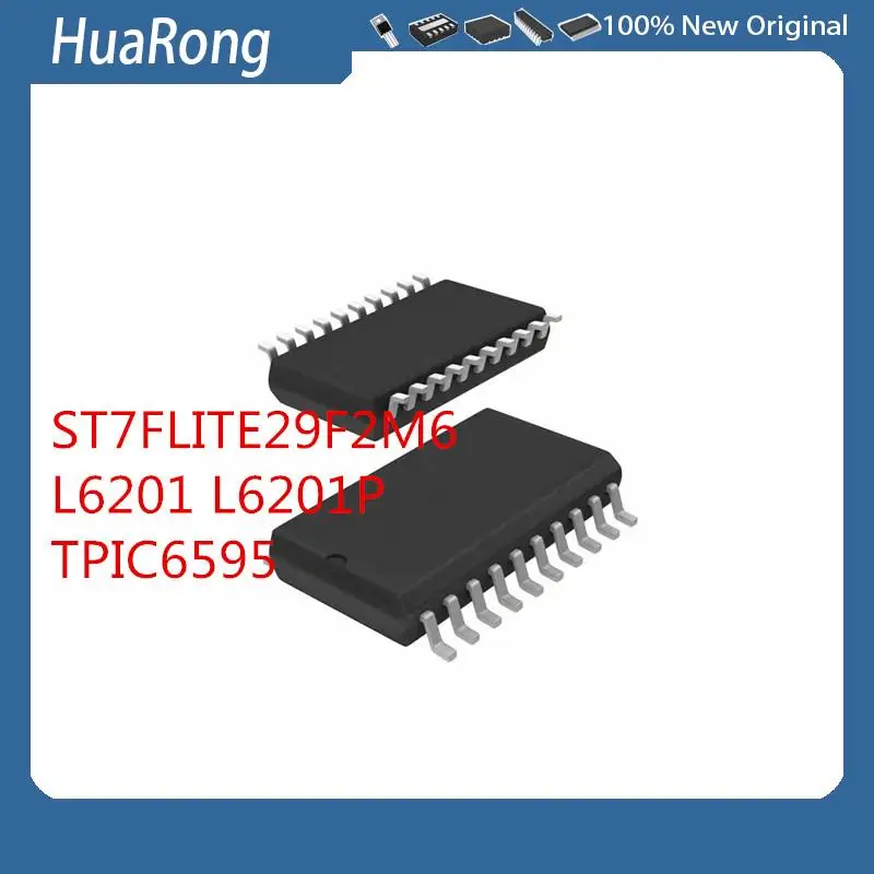 10Pcs/Lot ST7FLITE29F2M6 SOP-20  L6201 L6201P L6201PS  TPIC6595 TPIC6595DW TPIC6595DWR