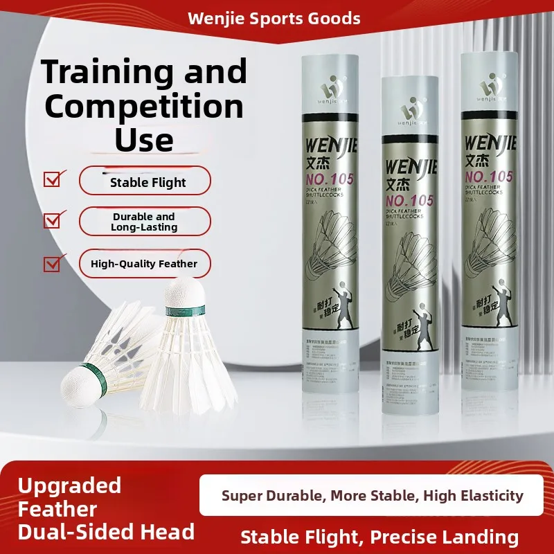 wenjie-no105-pelota-de-badminton-profesional-para-clubes-y-competiciones-estabilidad-de-vuelo-durabilidad-madera-suave