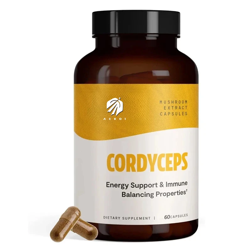 

Cordyceps sinensis mushroom supplement - used for energy and endurance, lung health, and immune enhancement (60 capsules)