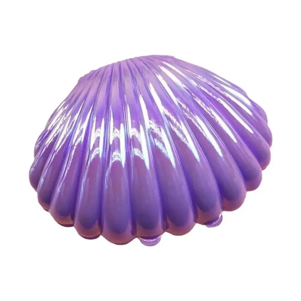 10pcs Mixed Colored Shell Candy Boxes Cute Plastic Biscuit Holders