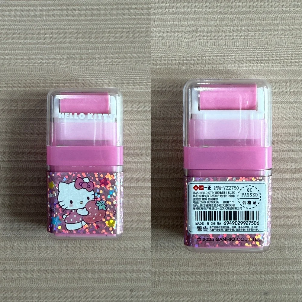 1pc Hello My Melody Kitty Kuromi Cinnamoroll Cute And Creative Eraser With Cartoon Image Roller Eraser view 5