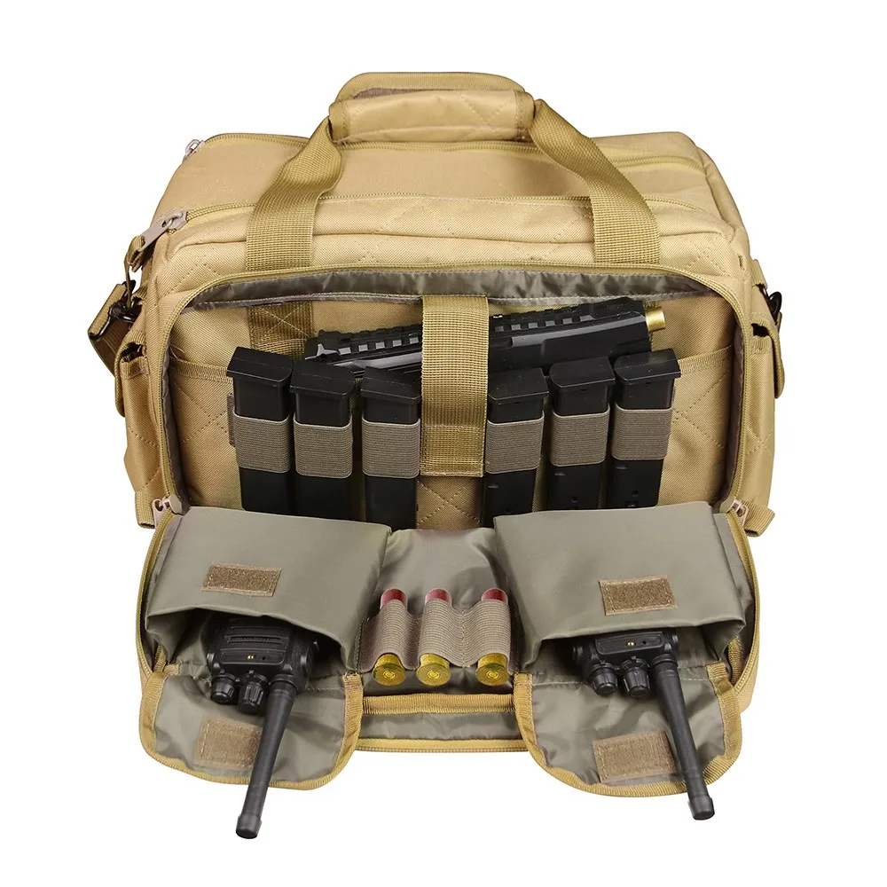 Tactical Range Bag Gun Carry Bag Shooting Range Bag Pistol Case Pack Gun Bag Sholder Sling Bag Tactical Hunting Accessories