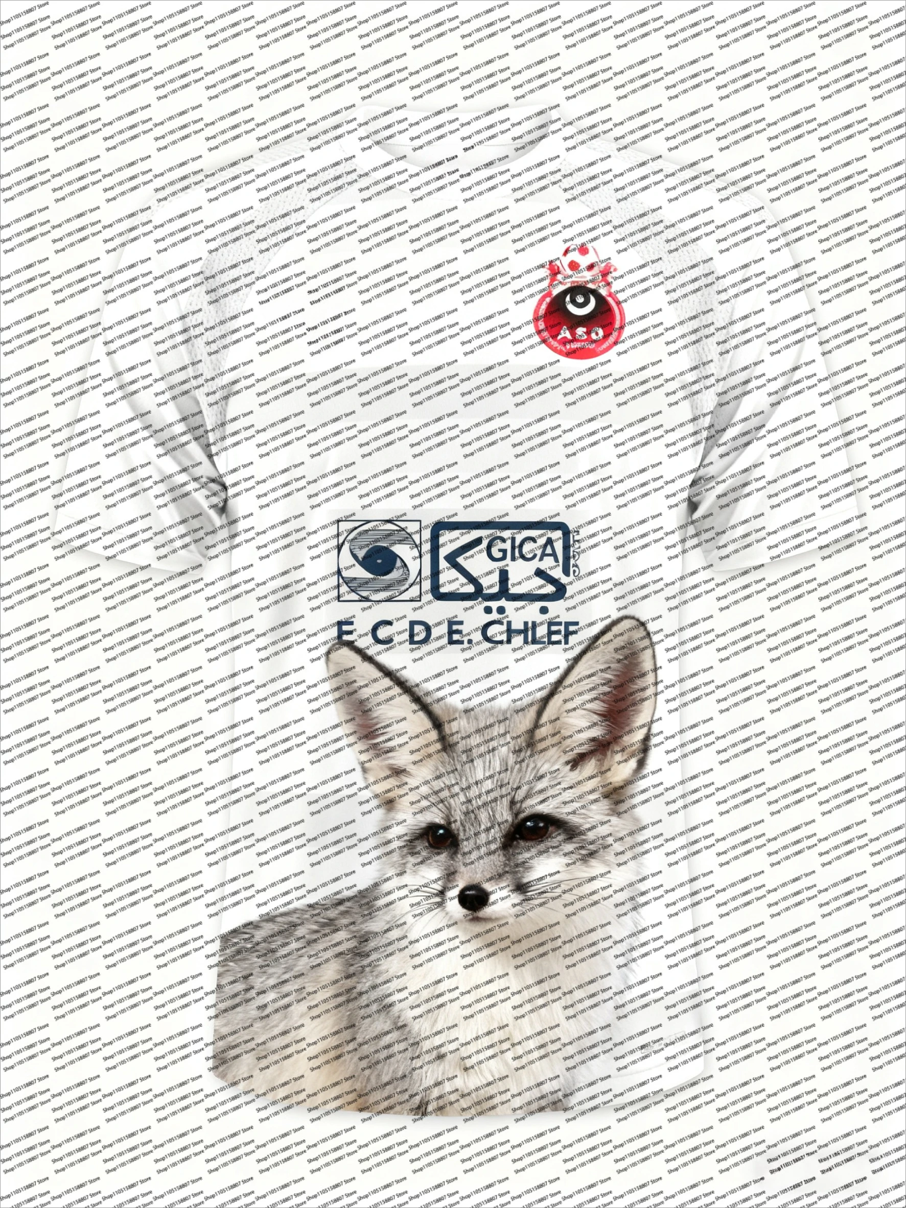 قمصان الجزائرية الأكثر مبيعًا من Animal Element لعام 2026، قمصان تدريب مطبوعة ثلاثية الأبعاد، كاجوال ومسامية، ملابس للأزواج #1