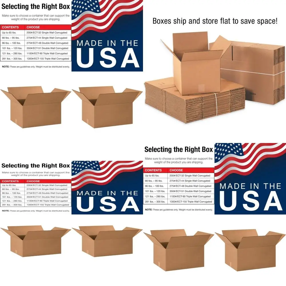 

20-Pack Medium Shipping Boxes - 20L x 15W x 10H Corrugated Cardboard for Moving, Mailing, Packing, and Storage
