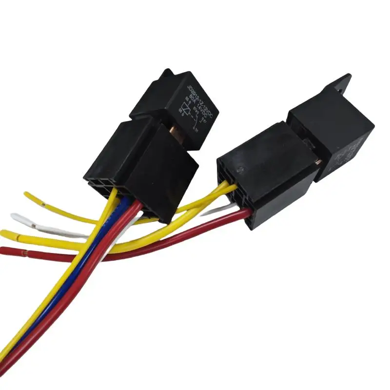 1 Set Head Light Air Conditioner Motorcycles DC12V DC24V Relay 80A 4/5 Pin Waterproof Automotive Relay With Wired Socket