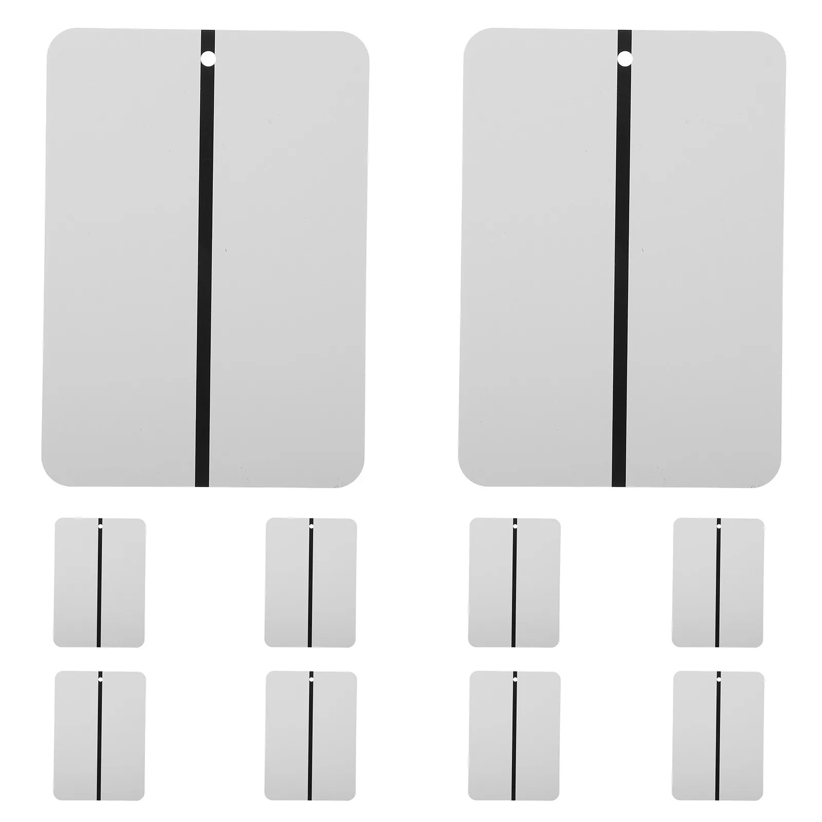 10Pcs Automotive Aluminum Colorimetric Spray Out Cards Paint Test Panels Refinishing Color Matching Cards Car Spray Paint