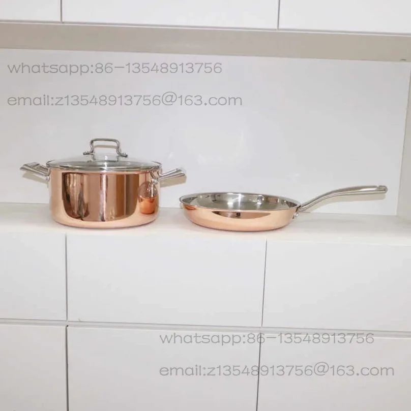 18-10 stainless steel three-layer steel integrated soup pot 3 induction cooker universal 24cm