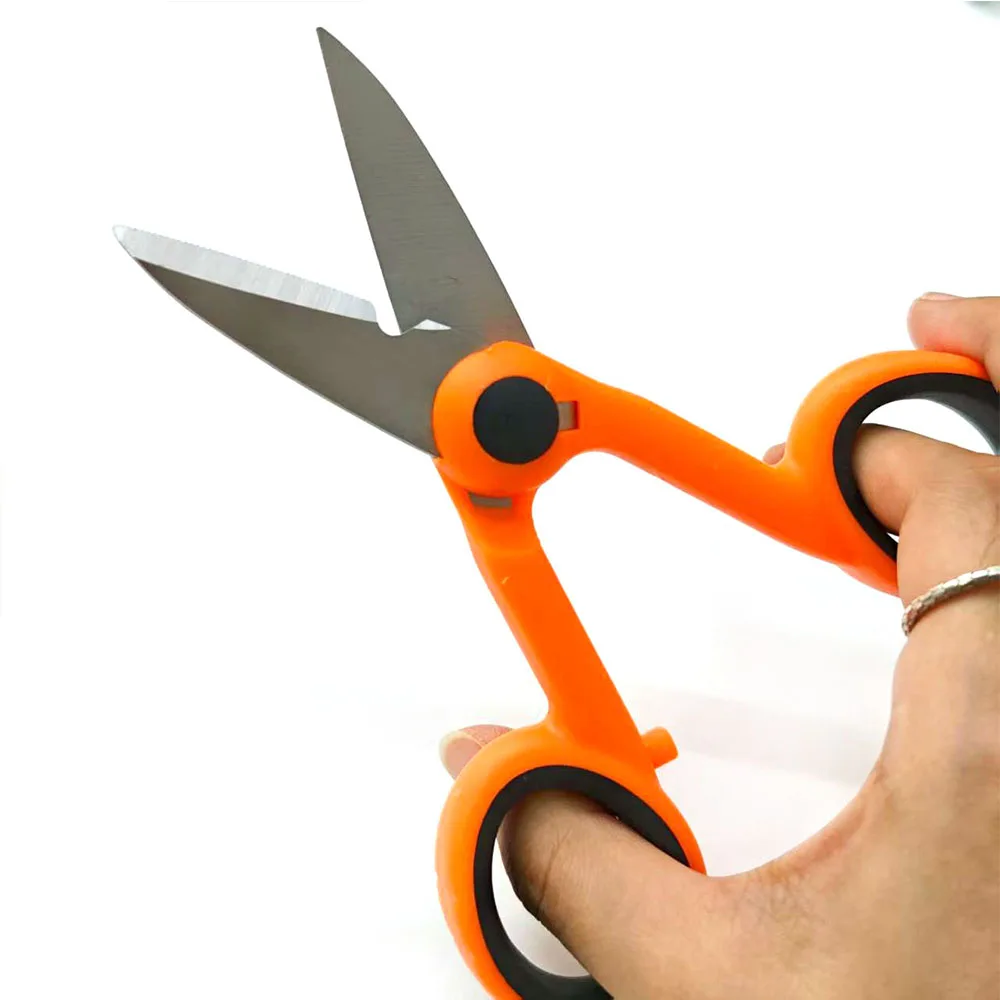 

Fiber Optic Cutter Scissors Aramid Fiber Sharp Scissors Jumper Wire Pigtail Tools Electrician Tool