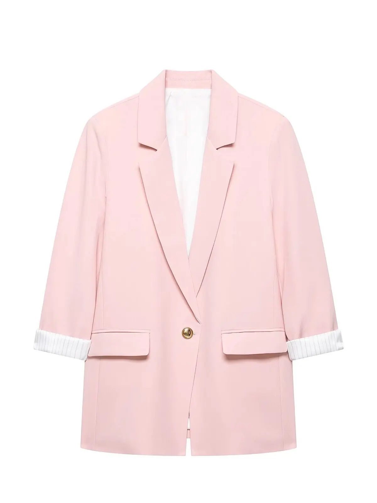 

WMXZ Spring Summer New Women's Commuter Style Long Sleeve Printed Suit Jacket with Shoulder Pads Loose Fit Ladies Fashion