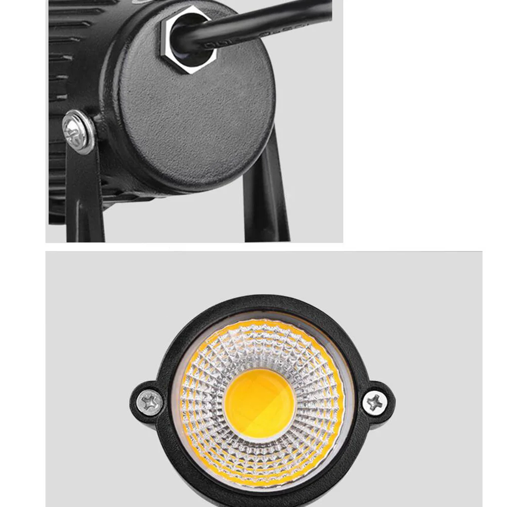 

Outdoor LED Spotlight Waterproof COB Stake Lights Landscape Floodlight for Yard Garden Decor (Warm Light)