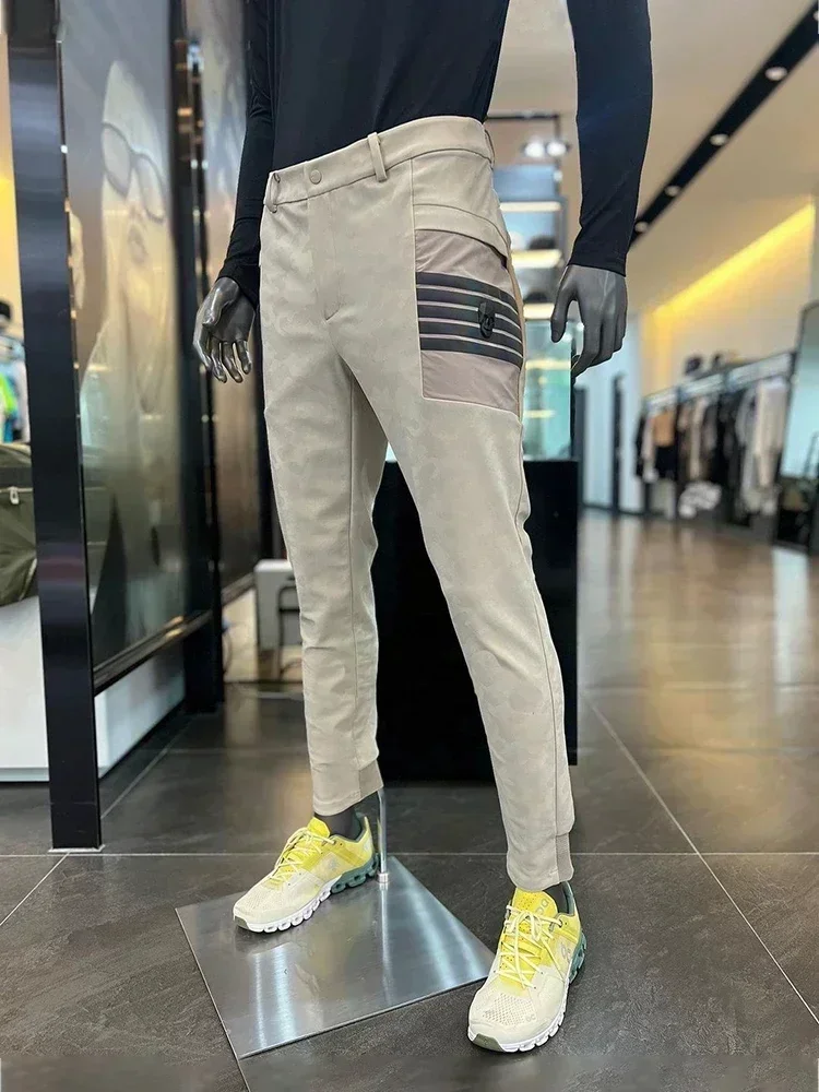 

High Quality Golf Pants Men's Spring Summer Slim Fit Trend Versatile Small Leg Trousers Outdoor Korean Casual Sports Pants Male