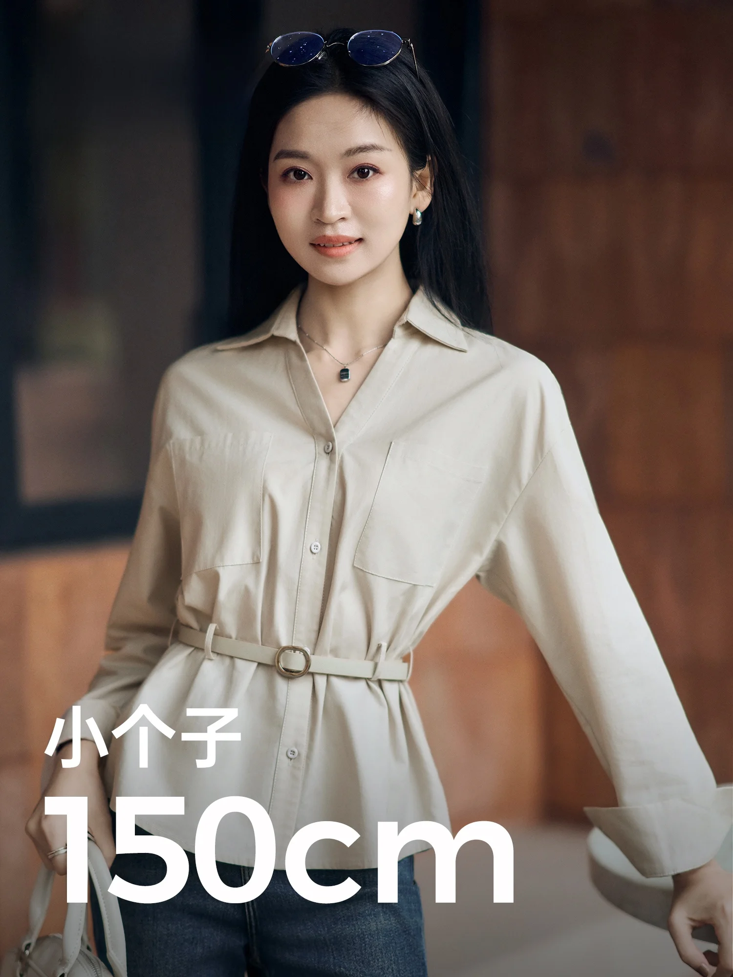 

Женская рубашка с поясом, цвет хаки, из смесового хлопка, с длинным рукавом, на пуговицах, офисный стиль, новинка Весна 2026