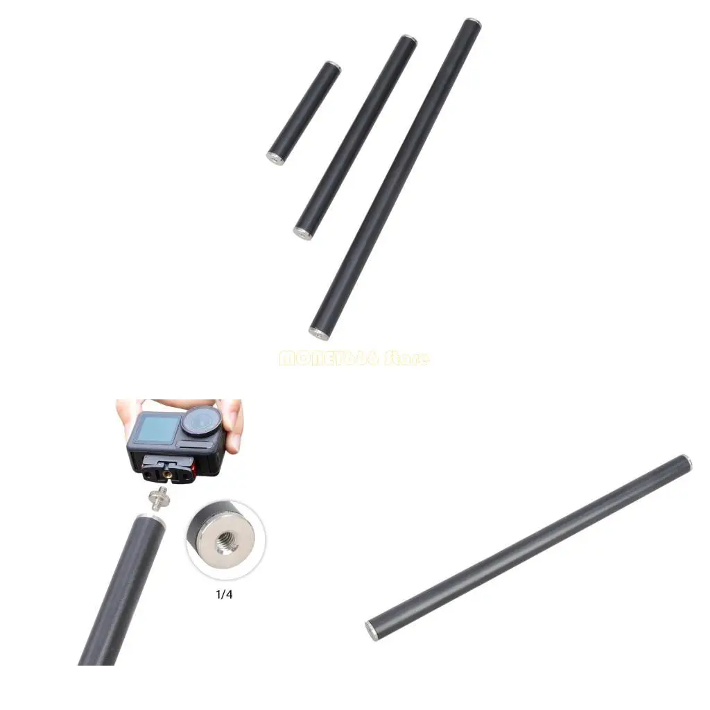 F62C 확장 막대 삼각대 마운트 모노 포드 확장로드 DSLR 카메라 용 1/4 인치 스레드 카메라 액션 카메라 삼각대 스태빌라이저