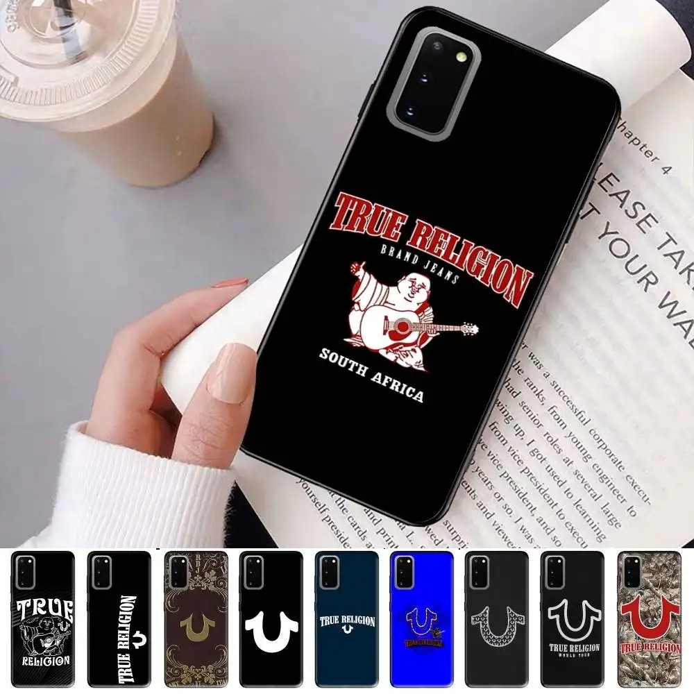Funda de teléfono Denim T-True Religion para Samsung S 24 Fe 25 Ultra Plus 20 Lite 21 30 22 23 24 22 Ultra 5G Fundas