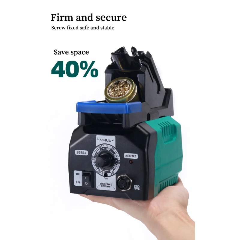 High Quality YIHUA 939D+ III 110W Adjustable Temperature Digital Display LED Magnifier Desoldering Rework Soldering Iron Station