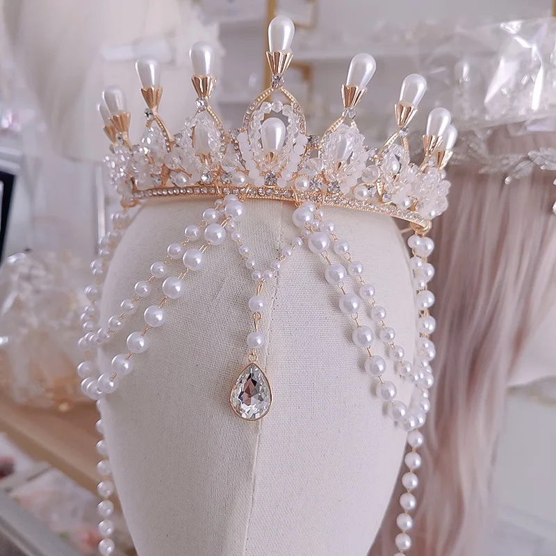 Exotic Style Lolita Crown Western Tassel Tuinga Dunhuang Forehead Photo Studio Photography Headdress