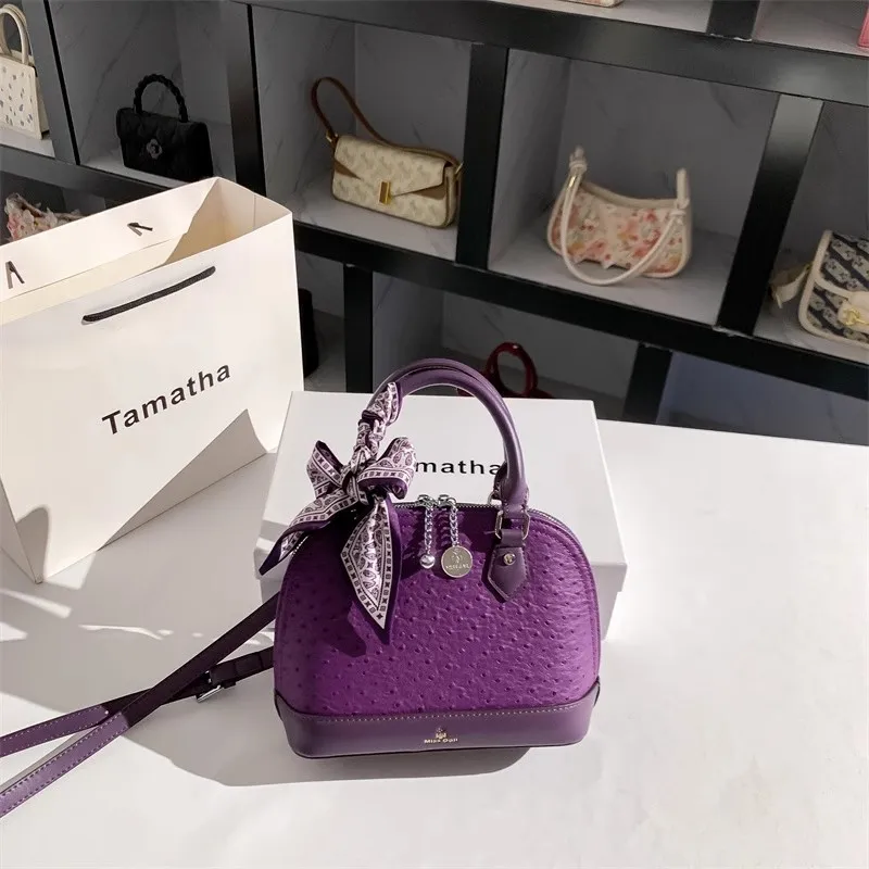 Purple Color Fashion Dots Shell Bag High Quality Women Handbag Textured Shoulder Messenger Bag Lady Purse Female Casual Bag
