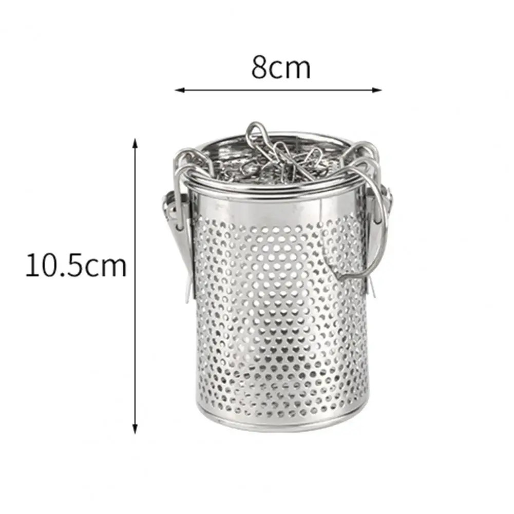 Mutifunctional  Seasoning Tank Light-weight Spice Mesh Ball Chained Stainless Steel Seasoning Basket for Tea Lovers