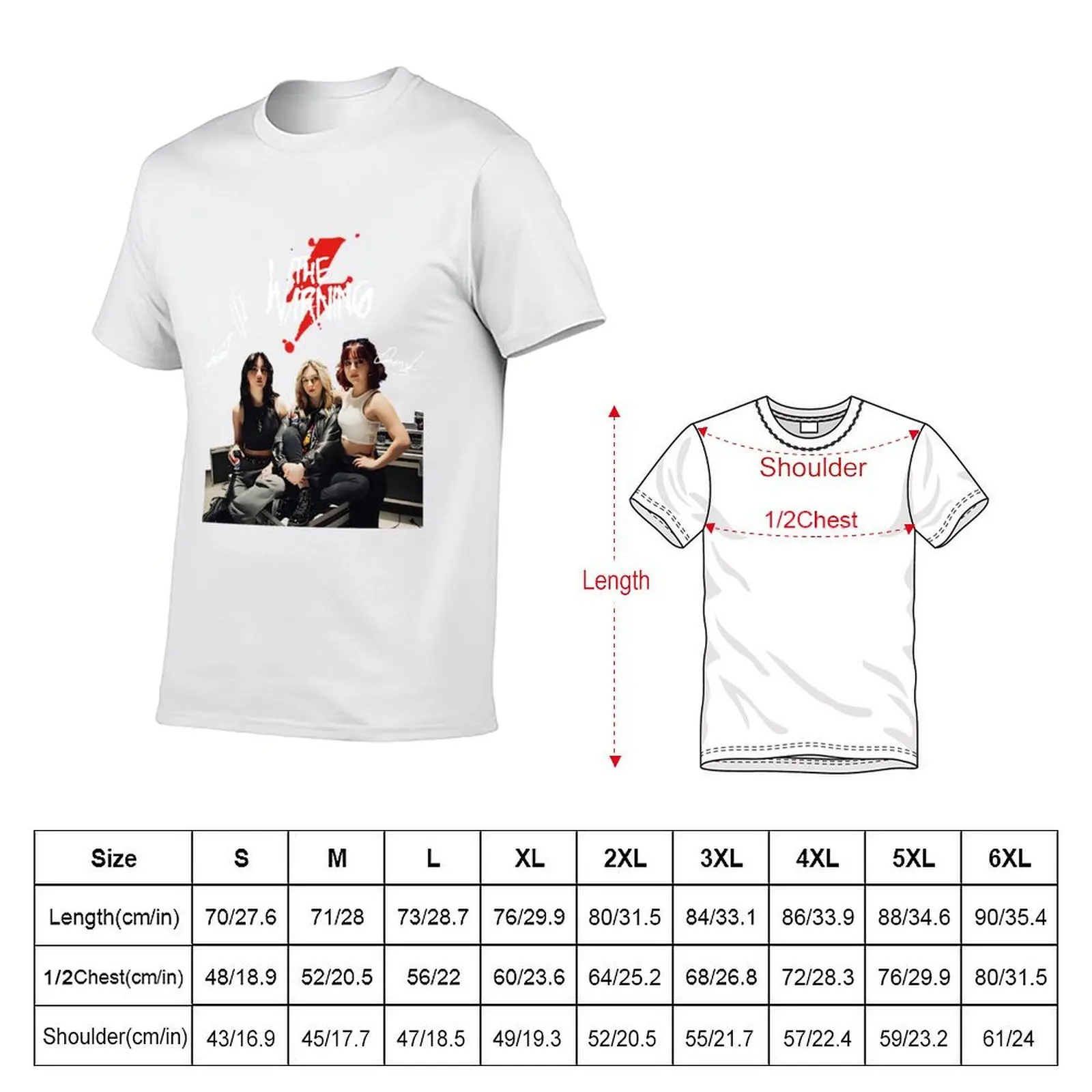 The Warning rock band T-Shirt t shirt man luxury t shirts for man slim fit T-Shirt