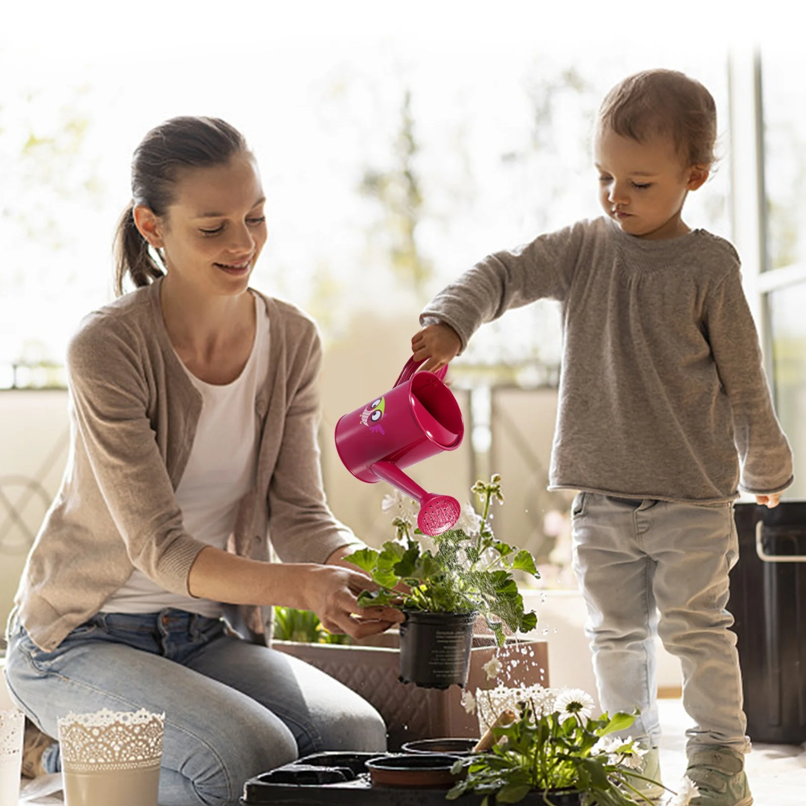 1 комплект детских садовых инструментов с мультяшными узорами