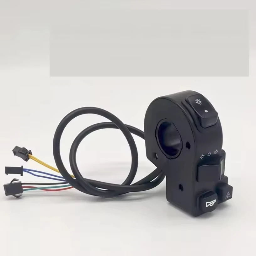 Four In One ELECTRIC Motorcycle Combination Switch Flashlight/Alert+Steering+Horn+HIGH/Low Beam  BUTTON EBIKE DIY PART