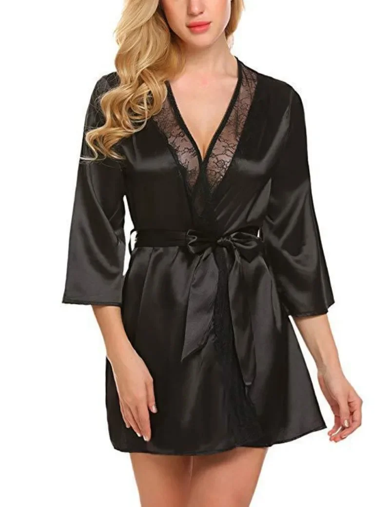 Very Sexy Night Woman Nightie Sexy Lingerie Sleep Shirts Plus Size Lace Nightgown Woman Night Home Wear Sleepwear for Sleeping