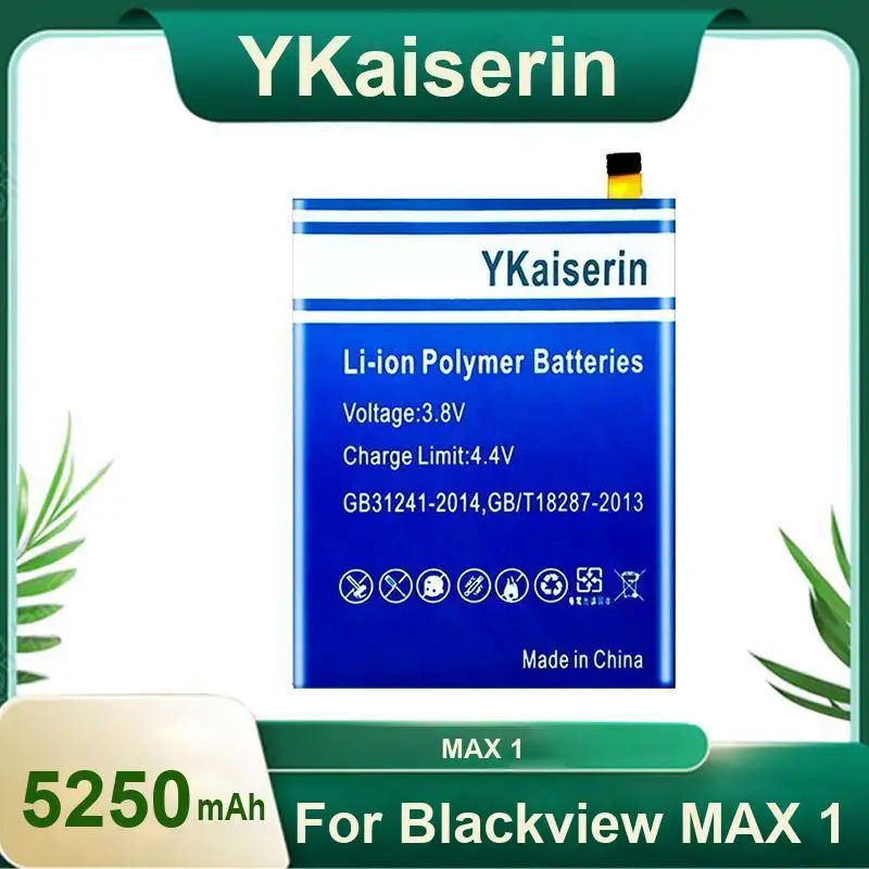 

Аккумулятор мобильного телефона емкостью 5250 мАч для Blackview Max 1, сильная совместимость