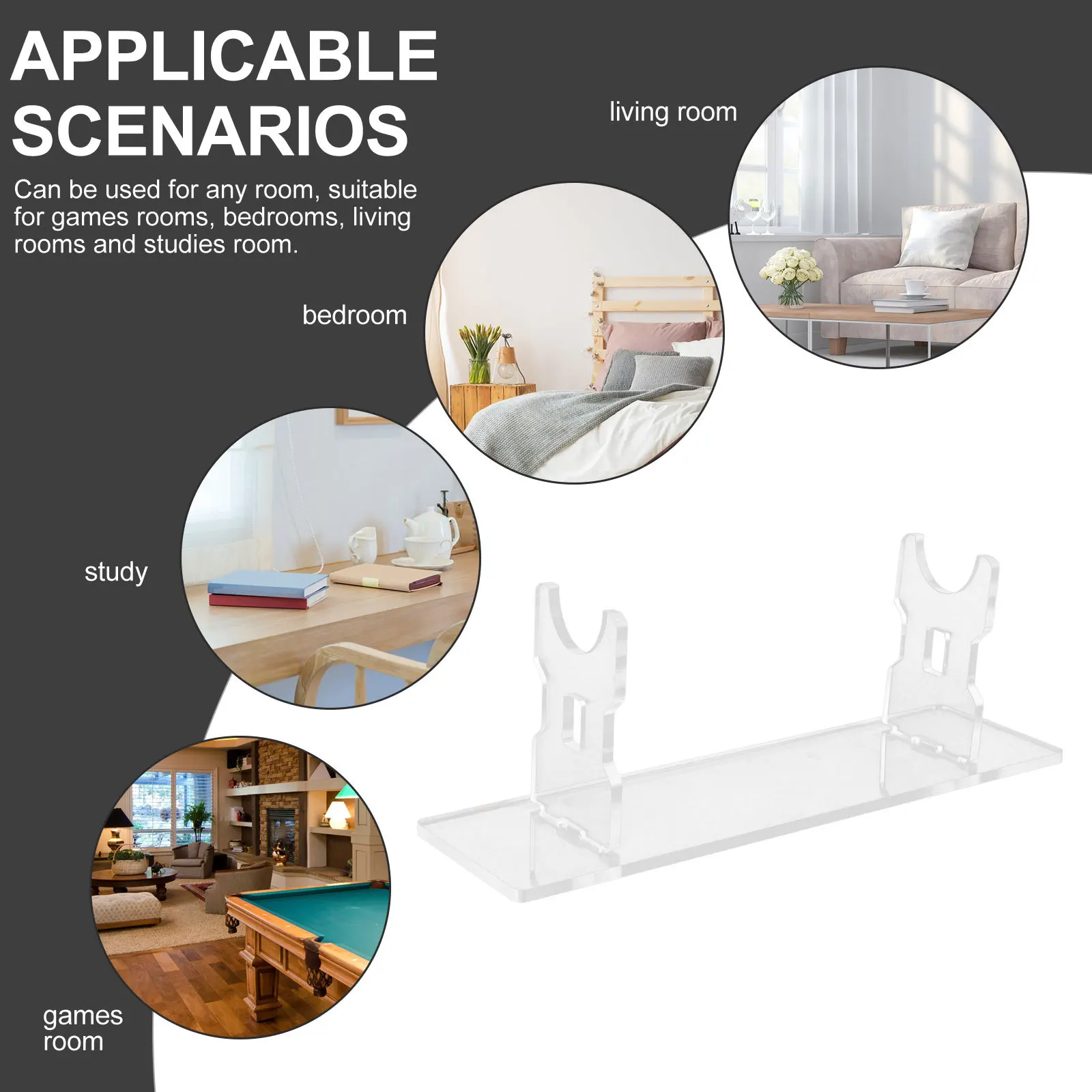 

Acrylic Sword Display Stand Storage Rack Wide Opening Transparent Holder for Swords Flutes Arrow Wand Sword Stand Display