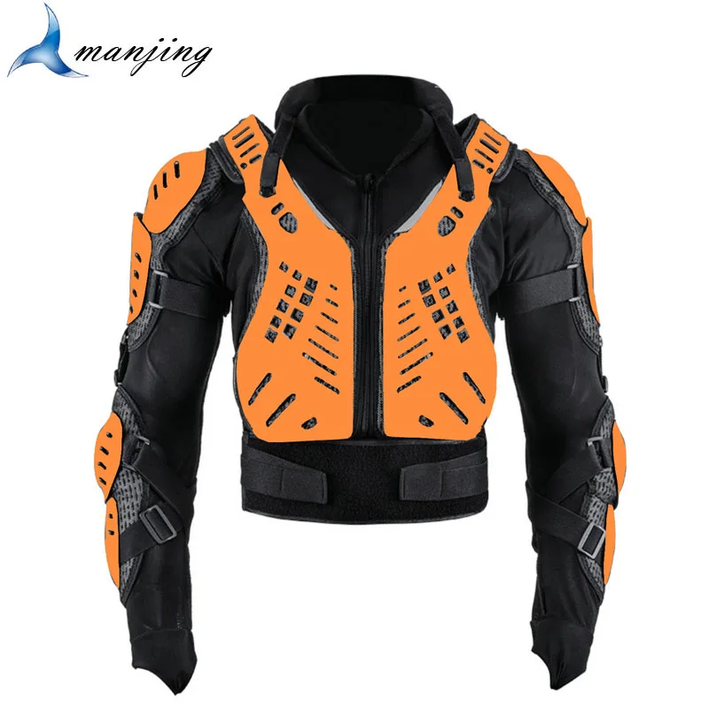 رجل موتو درع المعدات دراجة نارية سباق ركوب الخيل السفر كامل الجسم درع السترات المضادة للتأثير قطرة مقاومة موتوكروس الحرس #3