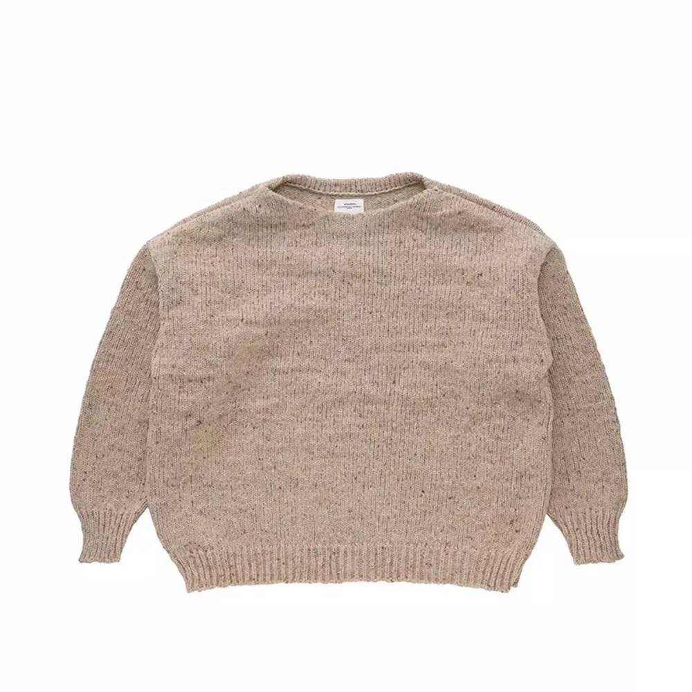 23aw VISVIM KOFU Crew Knit Woolen Sweater Streetwear Casual Versatile Pullovers Men's Clothing Y2k Clothes Christmas Sweater