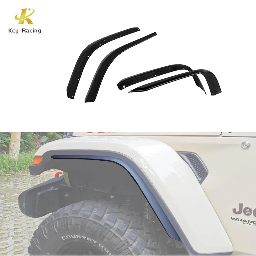 

4 шт. вкладыш передних и задних крыльев для Jeep Wrangler JL и JLU Unlimited Rubicon 2018-2024 гг., комплект вкладышей для крыльев для внедорожных колес