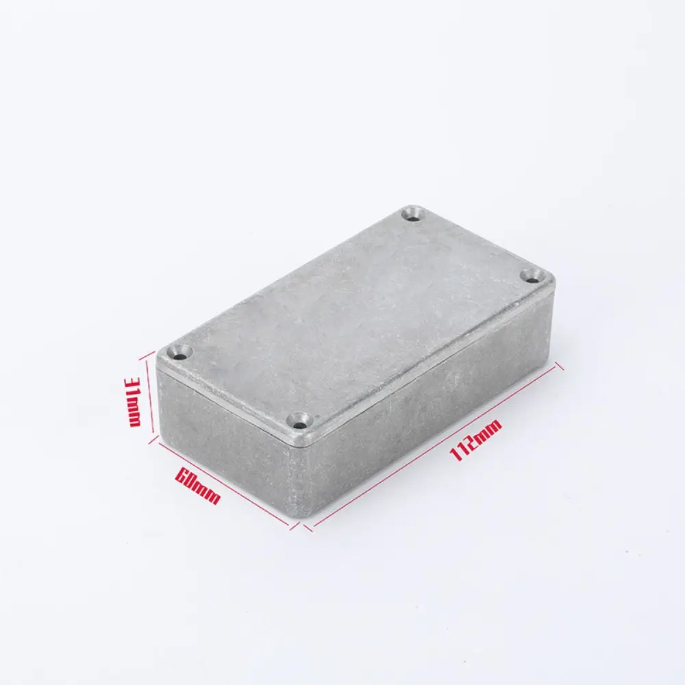 High Quality Openable Aluminium Enclosure Shell Waterproof Silver Electronic Diecast Stompbox DIY Musical Instrument Accessories