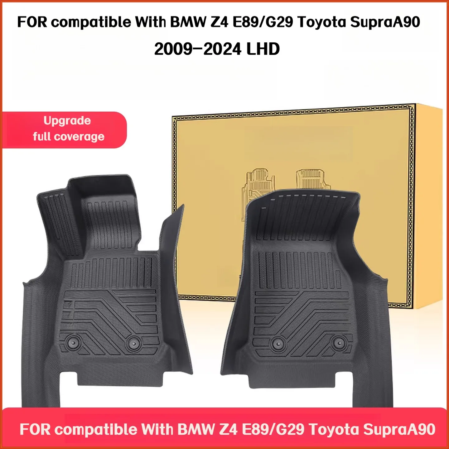 TPE Floor Mats compatible with For BMW Z4 E89/G29 SupraA90 2009-2024 LHD Full Coverage Waterproof Surround threshold accessories