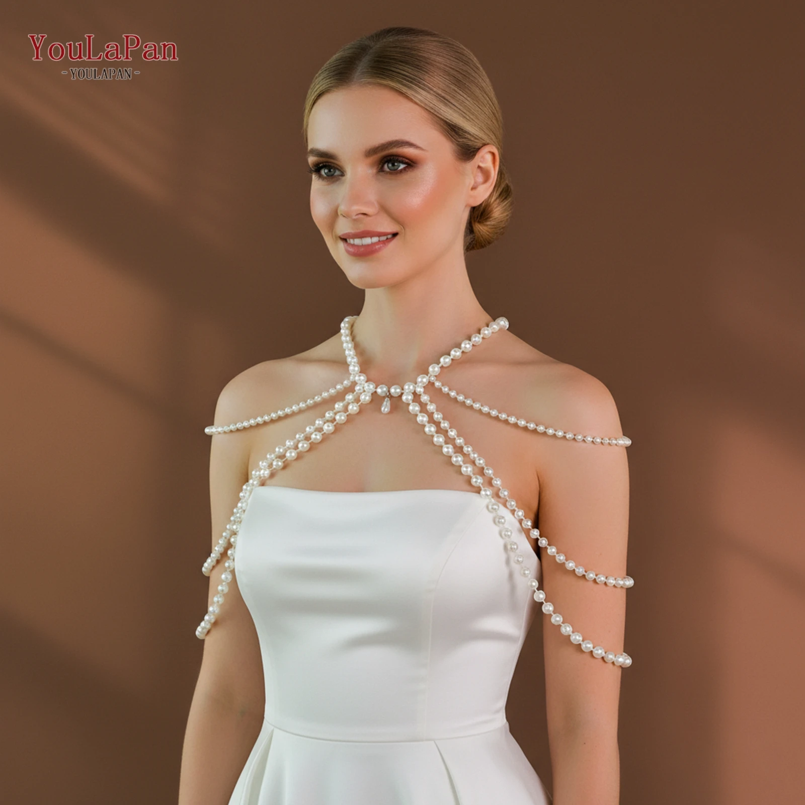 

Сексуальное женское украшение на тело TOPQUEEN: жемчужная цепочка-шаль, короткий топ, декоративное ожерелье из бусин, женское ретро-украшение, можно заказать на заказ, Vg138