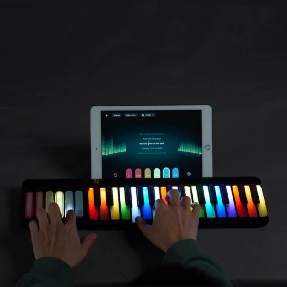 PopuPiano （バッグ付き） スマートピアノ Popupiano-ミディコントローラー付きのスマートピアノ、LEDキーボード