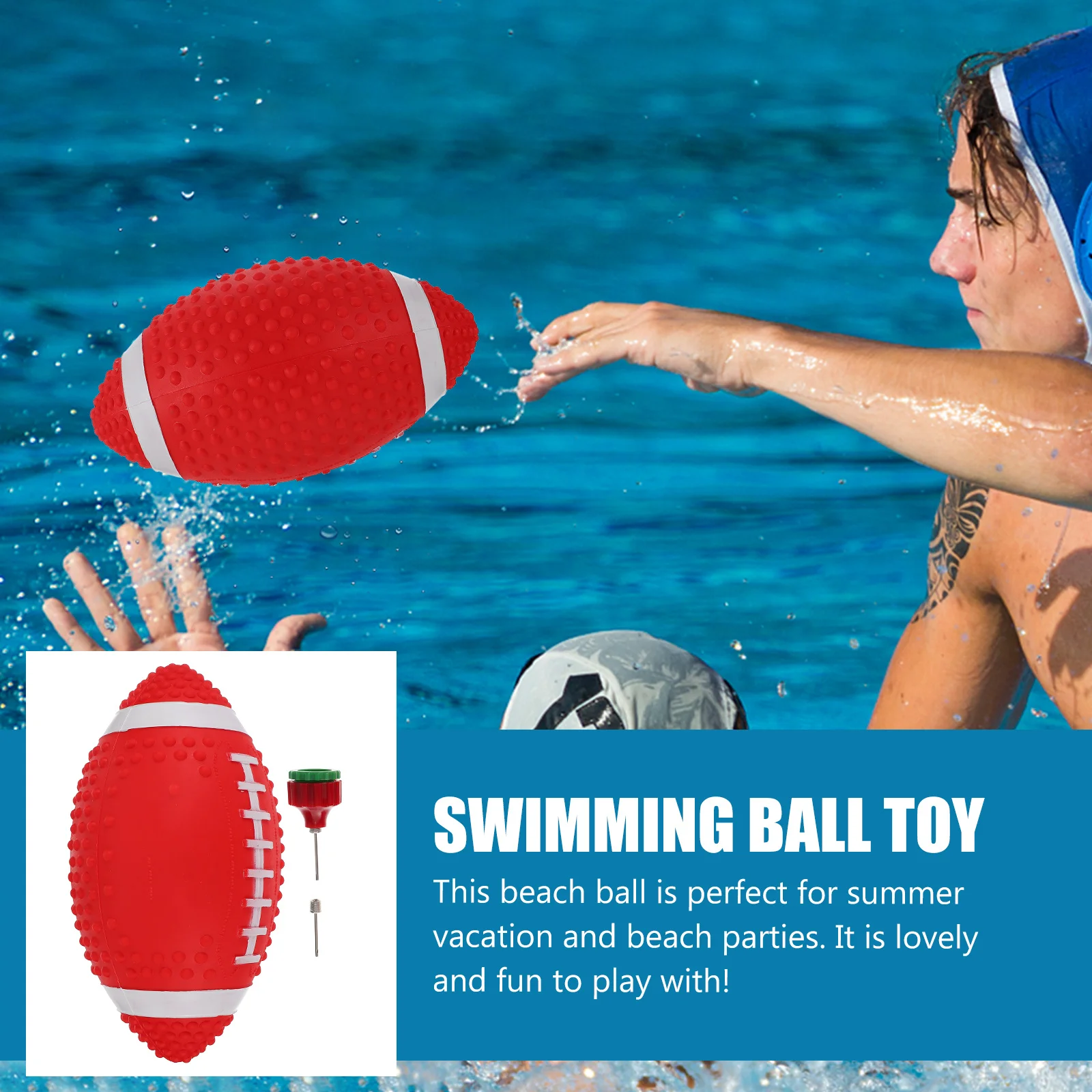 水中ラグビーボール 明るい色 子供に適したサイズ 男の子 女の子 プールパーティー 夏 ビーチ ポータブル 水泳ボール おもちゃ